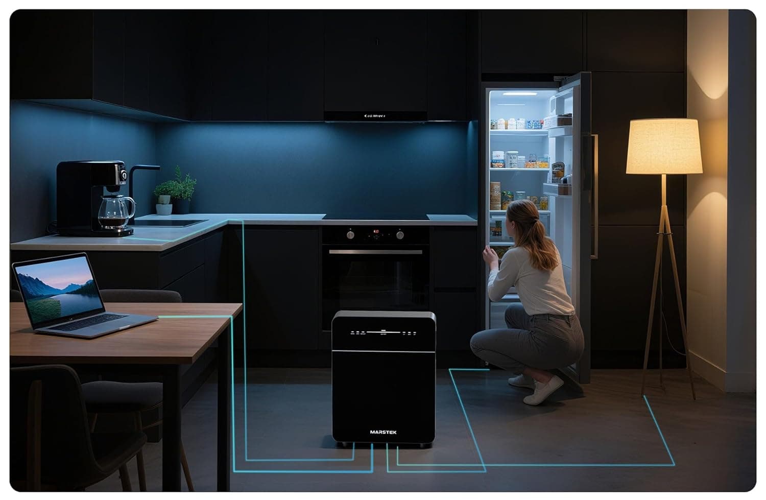 MARSTEK Venus E 3.0 supporting household loads during an outage